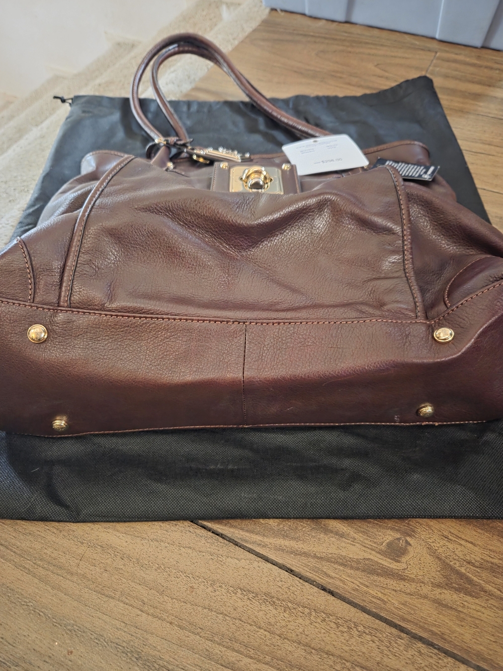 B. Makowsky Burgundy Leather Tote Bag MSRP $298 - Picture 6 of 15